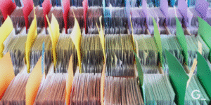 Picture of colorful folders