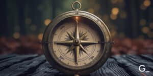 Old compass