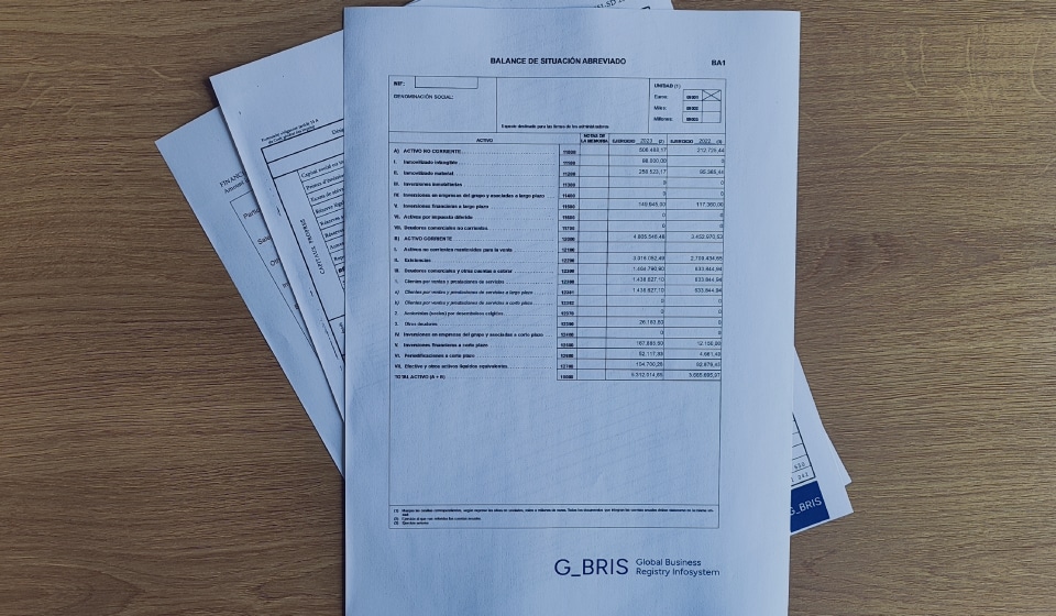 Spain financial document