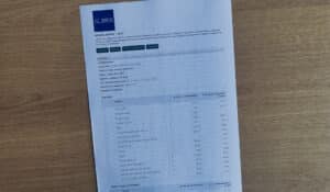 Litguanian financial document